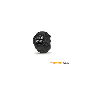 Garmin Instinct 2S Solar, Smaller-Sized GPS Outdoor Watch, Solar Charging Capabilities, Multi-GNSS Support, Tracback Routing, Graphite, 40 MM - $234.40