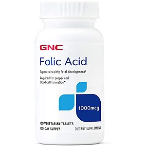 Various GNC Vitamins 80% off as low as $1.20 after coupon + FS with Prime or $25+