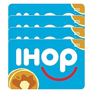 IHOP Four $25 E-Gift Cards - $80 at Costco.com