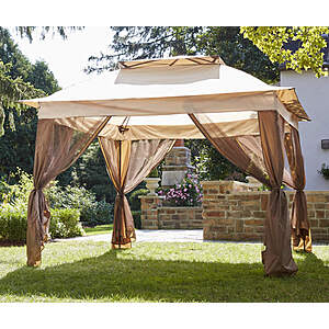 Real Living 11' x 11' Pop-Up Canopy with Netting $70 + Free Shipping