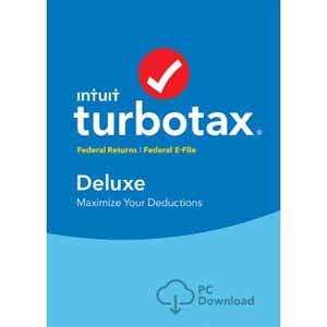 TurboTax Deluxe Fed + Efile 2018  download Mac/ Windows - Frys $35