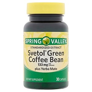 Spring Valley Svetol Standardized Extract Green Coffee Bean Capsules (133 mg, 30 count) YMMV $1.47