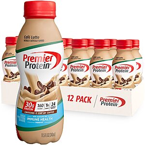 12-Pack 11.5-Oz Premier Protein Shake (Various Flavors) from $17.50 w/ Subscribe & Save
