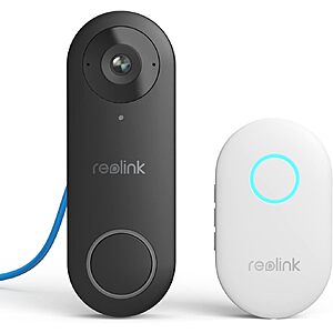 Reolink Smart 2K+(5MP) Wired PoE Video Doorbell with Chime for 180° Diagonal, Person Detection $72.99 + Free Shipping
