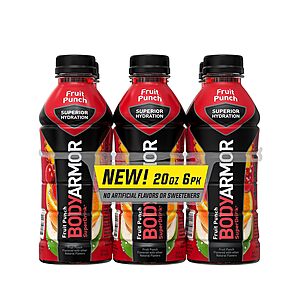 BodyArmor Sports Drinks (Various Flavors): 8-Pack 12-Oz or 6-Pack 20-Oz $4.50 & More w/ S&S