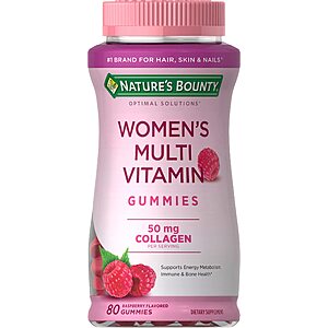 80-Count Nature's Bounty Optimal Solutions Women's Multivitamin Gummies 2 for $6.69 (160-Count Total) + Free Shipping w/ Prime or on $35+