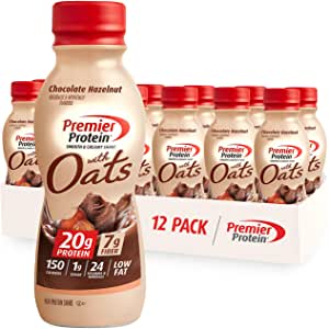 Premier Protein Shake with Oats, 20g Protein Smooth & Creamy Breakfast Drink 11.5 fl oz (12 Pack) $17.49 amazon