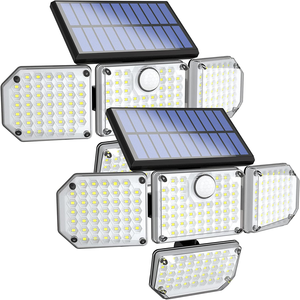 Otdair Solar Lights Outdoor, 182 LED 4 Heads Adjustable Motion Sensor Lights, 3 Modes Solar Lights, IP65 Waterproof Solar Motion Lights Outdoor lights $19.83 w/Prime at Amazon