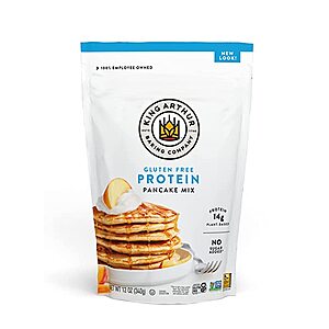 King Arthur Flour Gluten Free Protein Pancake Mix: 12-Oz $2.55, 6-Pack 12-Oz $15.30 ($2.55 each) + Free Shipping w/ Prime or on $25+