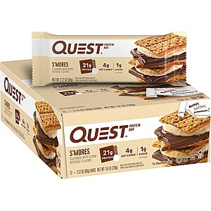 Select Amazon Account: 12-Count Quest Nutrition Protein Bars (Various) from $15.75 w/ S&S + Free Shipping w/ Prime or on $25+