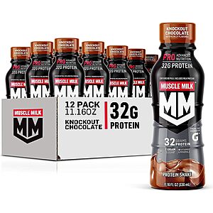 12-Count 11.16-Oz Muscle Milk Pro 32g Protein Shake (Chocolate) $17.10 w/ S&S + Free Shipping