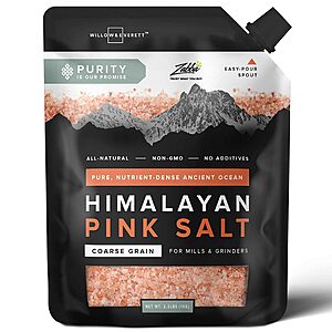 2.2-lbs Willow & Everett Himalayan Pink Salt (Coarse Grain) $6.45 w/ Subscribe & Save