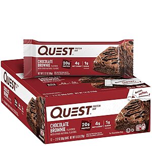 12-Count 2.12-Oz Quest Nutrition Protein Bars (2 Flavors) $15.80 w/ Subscribe & Save & More