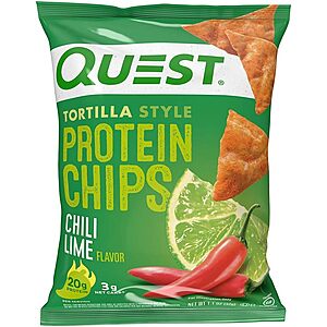 12-Count 1.1-Oz Quest Nutrition Tortilla Style Protein Chips (Chili Lime) $15.40 w/ Subscribe & Save