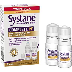 2-Count 0.34-Oz Complete PF Multi-Dose Preservative-Free Dry Eye Drops $11.20 ($5.60 each) & More w/ S&S + Free Shipping w/ Prime or on $35+