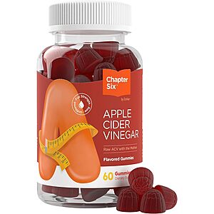 60-Count Zahler Chapter Six Apple Cider Vinegar Gummies $1.35 w/ S&S + Free Shipping w/ Prime or on $35+
