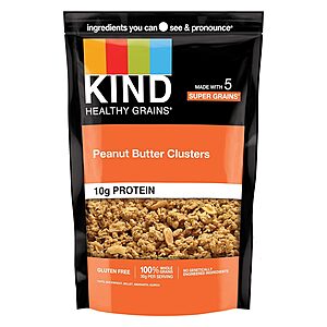 6-Pack 11-Oz KIND Healthy Grains Granola Clusters (Peanut Butter) $17.95 w/ S&S + Free Shipping