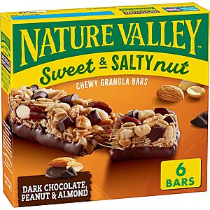6-Count Sweet & Salty Nut (Dark Chocolate Peanut & Almond) $2.55 & More w/ Subscribe & Save