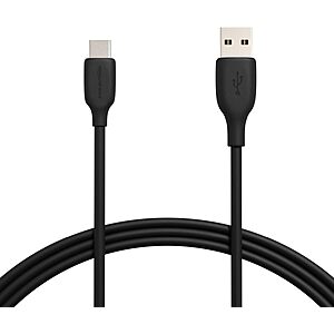 Amazon Basics USB-A to USB-C 480Mbps Charger Cable: 6" $2, 10' $3 + Free Shipping w/ Amazon Prime