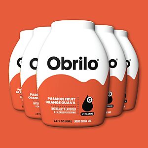 5-Count 2-Oz Obrilo Sugar-Free Natural Flavored Liquid Water Enhancer (various flavors) $8.35 w/ S&S + Free Shipping w/ Prime or on $35+