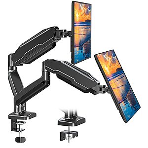 Amazon Select Accounts (YMMV): Mount Pro Dual Monitor Adjustable Spring Stand Mounts (for 13-32" Monitors) $32 + Free Shipping