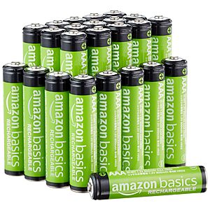 24-Pack Amazon Basics AAA 800mAh NiMH Rechargeable Batteries $13.70 w/ S&S + Free Shipping w/ Prime or on $35+