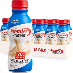 Amazon.com: Premier Protein Shake, Vanilla, 30g Protein, 1g Sugar, 24 Vitamins & Minerals, Nutrients to Support Immune Health 11.5 fl oz, 12 Pack: Health & Personal Care $17.48
