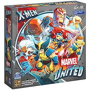X-Men, Marvel United Board Game with Cards and Collectible Hero Villain Figurines - $9.99 - Amazon