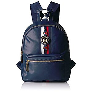 Prime Members: Tommy Hilfiger womens Jaden Mini Backpack Purse Shoulder Handbag, Navy, One Size US - $30.10 + F/S - Amazon