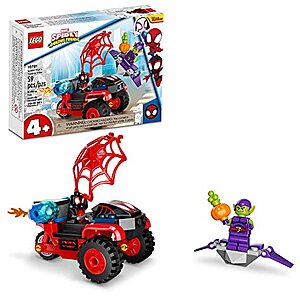 LEGO Marvel Spidey and His Amazing Friends Miles Morales: Spider-Man’s Techno Trike 10781 (59 Pieces) - $6.39 - Amazon