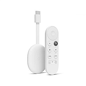 Chromecast with Google TV (4K) - $39.99 + F/S - Amazon