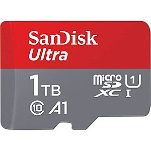 SanDisk 1TB Ultra microSDXC UHS-I Memory Card with Adapter - Up to 150MB/s - $110.99 + F/S - Amazon