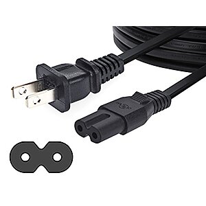 Amazon Basics Replacement Power Cable for PS4 Slim and Xbox One S / X, Black - $1.91 - Amazon