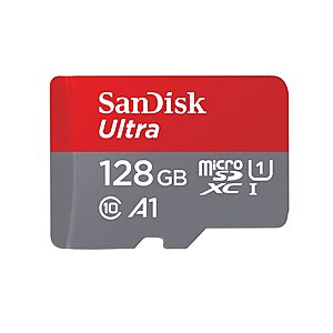 SanDisk 128GB Ultra microSDXC UHS-I Memory Card with Adapter - $11.99 - Amazon