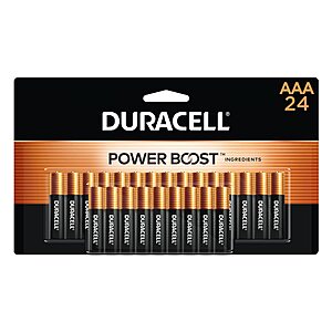 Amazon - $11.38 /w S&S: Duracell Coppertop AAA Batteries, 24 Count