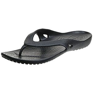 Crocs Women's Kadee II Embellished Flip Flops (Black or White, Limited Sizes) $10