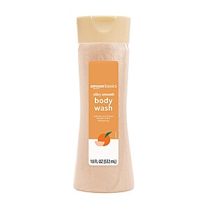 $2.52 /w S&S: Amazon Basics Silky Smooth Body Wash, Peach & Orange Blossom Scent, 18 Fl Oz