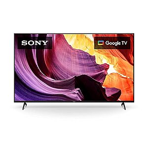 $549.99: Sony 55 Inch 4K Ultra HD TV X80K Series: LED Smart Google TV with Dolby Vision HDR KD55X80K