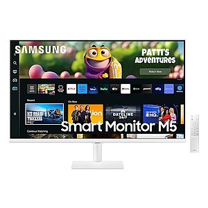 $219.99: SAMSUNG 32" M50C Series FHD Smart Monitor w/Streaming-TV, 4ms, 60Hz, HDMI, HDR10, LS32CM501ENXZA, White