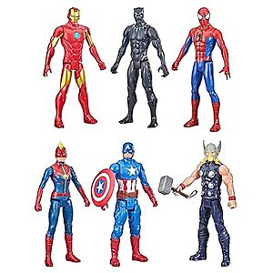 $33.99: Marvel Titan Hero Series Action Figure Multipack, 6 Action Figures, 12-Inch (Amazon Exclusive)