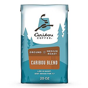 $7.99 /w S&S: Caribou Coffee, Medium Roast Ground Coffee - Caribou Blend 20 Ounce Bag