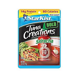 $22.80 /w S&S: StarKist Tuna Creations BOLD, Sriracha, 2.6 Oz, Pack of 24