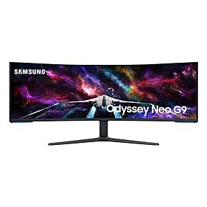 $1799.99: 57" Samsung Odyssey Neo G9 Series Dual 4K Quantum Mini LED Curved Gaming Monitor