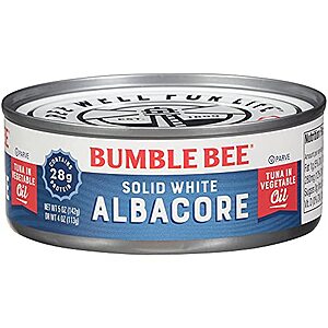$13.68 /w S&S: Bumble Bee Solid White Albacore Tuna in Oil, 5 oz Can (Pack of 24)