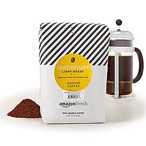 $12.42: Amazon Fresh, Just Bright Ground Coffee, Light Roast, 32 Oz