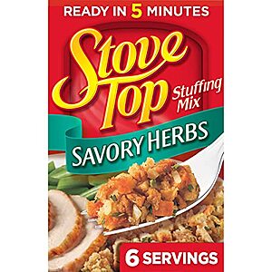 $1.43 /w S&S: Stove Top Savory Herb Stuffing Mix (6 oz Box)