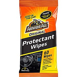 $3.48: Armor All Original Protectant Wipes, 20 Count