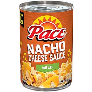10.5-Oz Pace Nacho Cheese Sauce: Medium $1.25, Mild $1.10 w/ Subscribe & Save