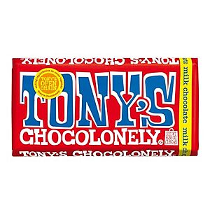 $2.18: Tony's Chocolonely 32% Milk Chocolate Bar, 6.35 Oz