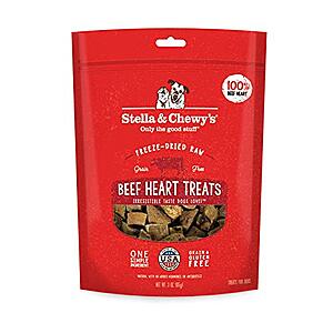 $7.50 w/ S&S: 3-Oz Stella & Chewy's Freeze-Dried Raw Beef Heart Treats